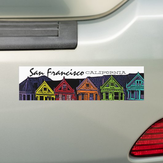 Autocollant de pare-chocs pittoresque San Francisc (En voiture)
