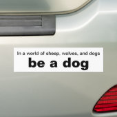 Autocollant de pare-chocs pour chien (En voiture)