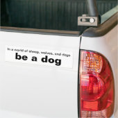 Autocollant de pare-chocs pour chien (Sur camion)