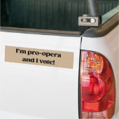 Autocollant de pare-chocs Pro-Opera Voter Frasier  (Sur camion)
