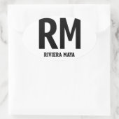 Autocollant de pare-chocs Riviera Maya Oval (Sac)