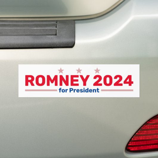Autocollant de pare-chocs Romney 2024 (En voiture)