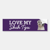 Autocollant de pare-chocs Shih Tzu (Devant)