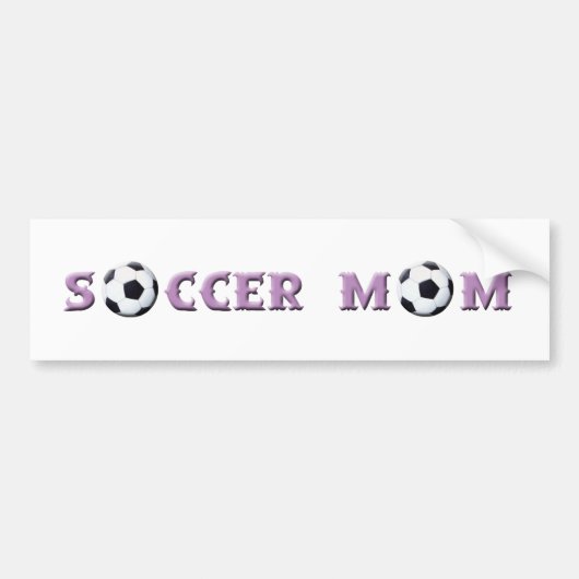 Autocollant de pare-chocs Soccer Maman (Devant)