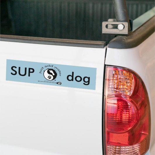 autocollant de pare-chocs SUP chien (Sur camion)