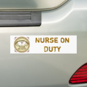 Autocollant de pare-chocs sur mesure pour infirmiè (En voiture)