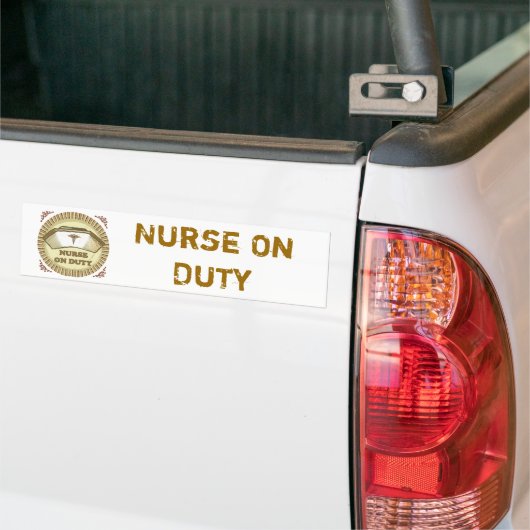 Autocollant de pare-chocs sur mesure pour infirmiè (Sur camion)