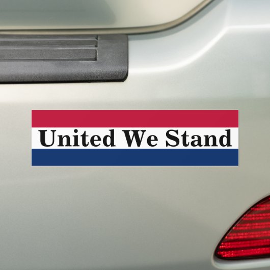 Autocollant de pare-chocs United We Stand (En voiture)