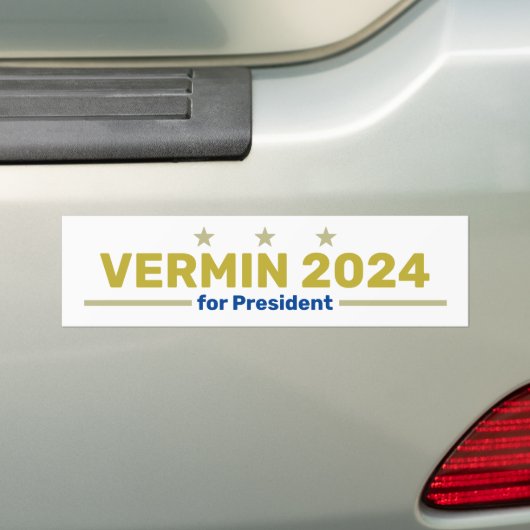 Autocollant de pare-chocs Vermin 2024 (En voiture)