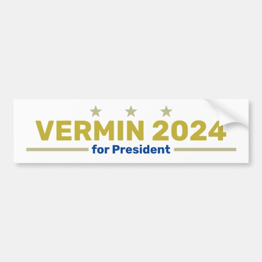 Autocollant de pare-chocs Vermin 2024 (Devant)
