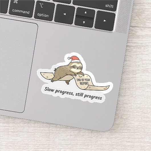Autocollant de paresseux pour progrès lent mais pr (Détail)