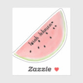 Autocollant de pastèque de nom personnalisé (Feuille)