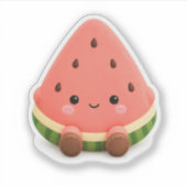 Autocollant de pastèque Kawaii Mignon (Devant)
