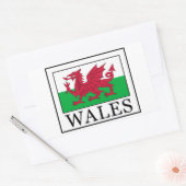 Autocollant de Pays de Galles (Enveloppe)