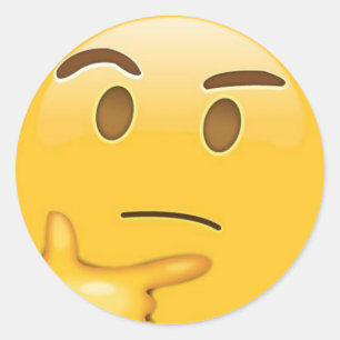 Autocollant de pensée d'Emoji