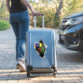 Autocollant de perroquet Lorikeet arc-en-ciel – Dé (Valise Insitu)