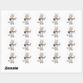 Autocollant de personnage en bâtonnet de boulanger (Feuille)