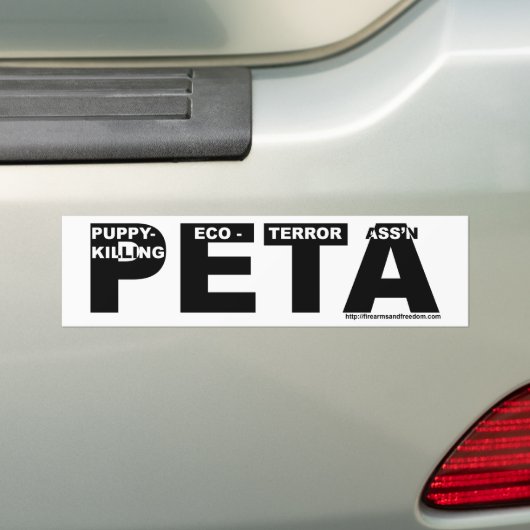 Autocollant de PETA (En voiture)