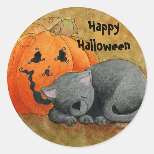 Autocollant de petit somme de Halloween (Devant)