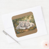 Autocollant de petits tigres endormis mignons – Fa (Enveloppe)