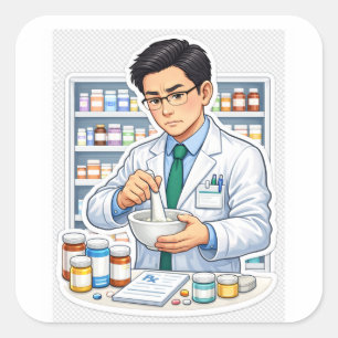 Autocollant de pharmacien pour les médicaments
