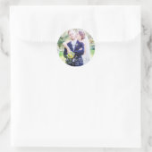 Autocollant de photo de mariage de typographie DAT (Sac)