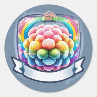 Autocollant de pile de livres orné de rose - Whims