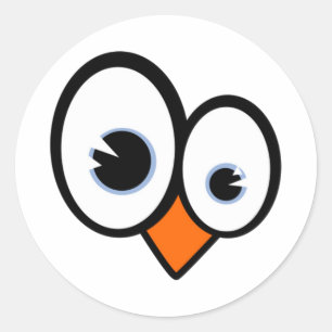 Autocollant de pingouin de Linux de yeux de Tux