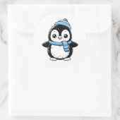 Autocollant de pingouin mignon d'hiver | Pingouin (Sac)