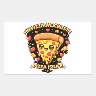 Autocollant de pizza mignon Kawaii – Dans la pizza