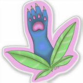 Autocollant de plante de patte (Devant)