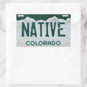 Autocollant de plaque artistique du Colorado autoc (Sac)