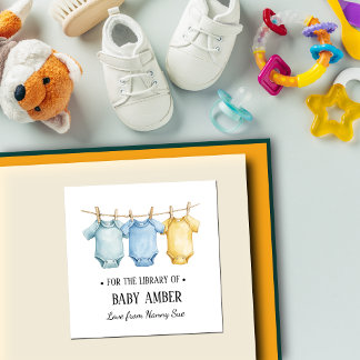 Autocollant de plaque de livre de gilet de bébé pe