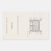 Autocollant de plaque de livre Ex Libris personnal (Devant)