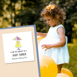Autocollant de plaque de livre pour bébé fille mig
