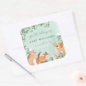 Autocollant de plaque de livre vert Animaux de la  (Enveloppe)