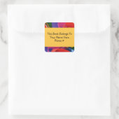 Autocollant de plaque de nom de livre en forme de (Sac)