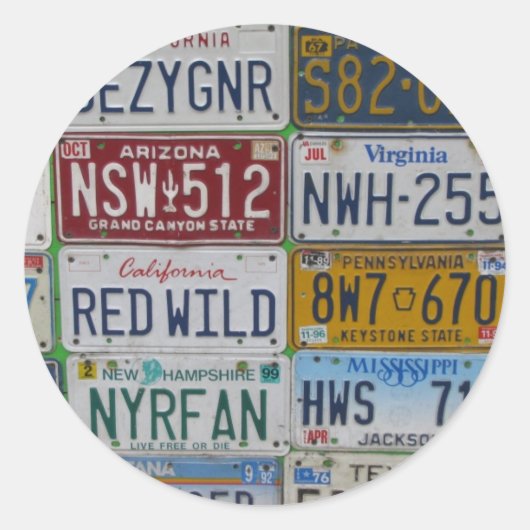 Autocollant de plaques de voiture (Devant)