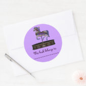 Autocollant de plat de livre (cheval pourpre de (Enveloppe)