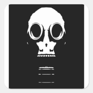 Autocollant de pochoir de masque de gaz