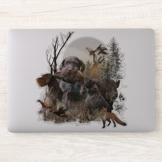 Autocollant de pointeur À poils durs allemand (GWP (Ordinateur)