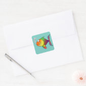Autocollant de poisson coloré (Enveloppe)