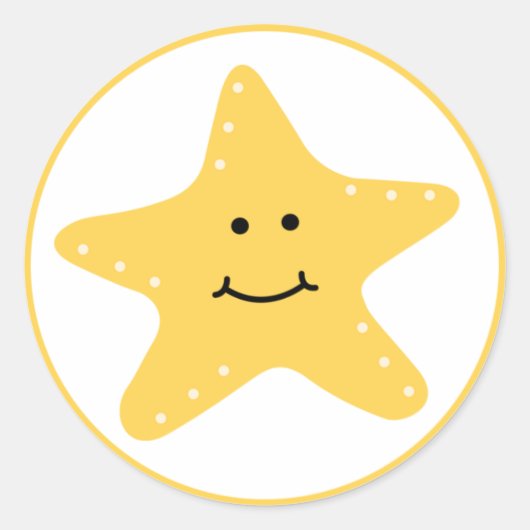 Autocollant de poisson de plage (Devant)