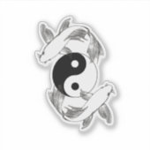 Autocollant de poisson Koi Ying Yang (Devant)