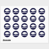Autocollant de poisson soleil biologiste (Feuille)
