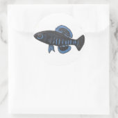 Autocollant de poisson-soleil Okefenokee (Sac)