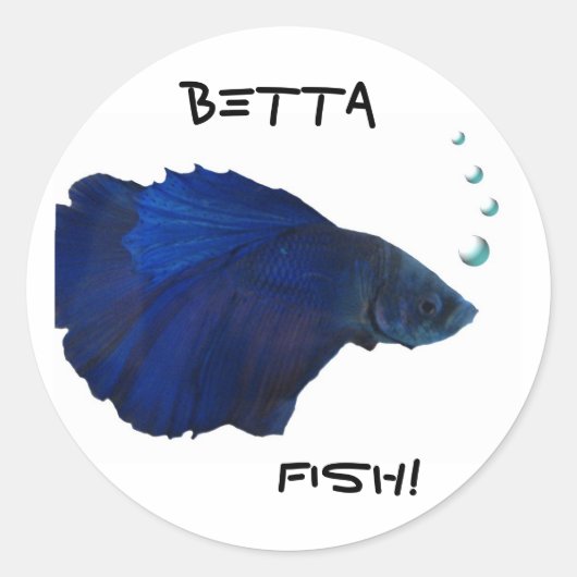 Autocollant de poissons de Betta (Devant)