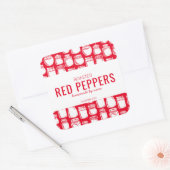 Autocollant de poivrons rouges rôtis maison (Enveloppe)