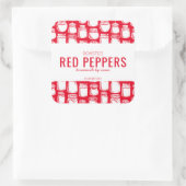 Autocollant de poivrons rouges rôtis maison (Sac)