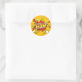 Autocollant de pop art de bande dessinée WOW (Sac)